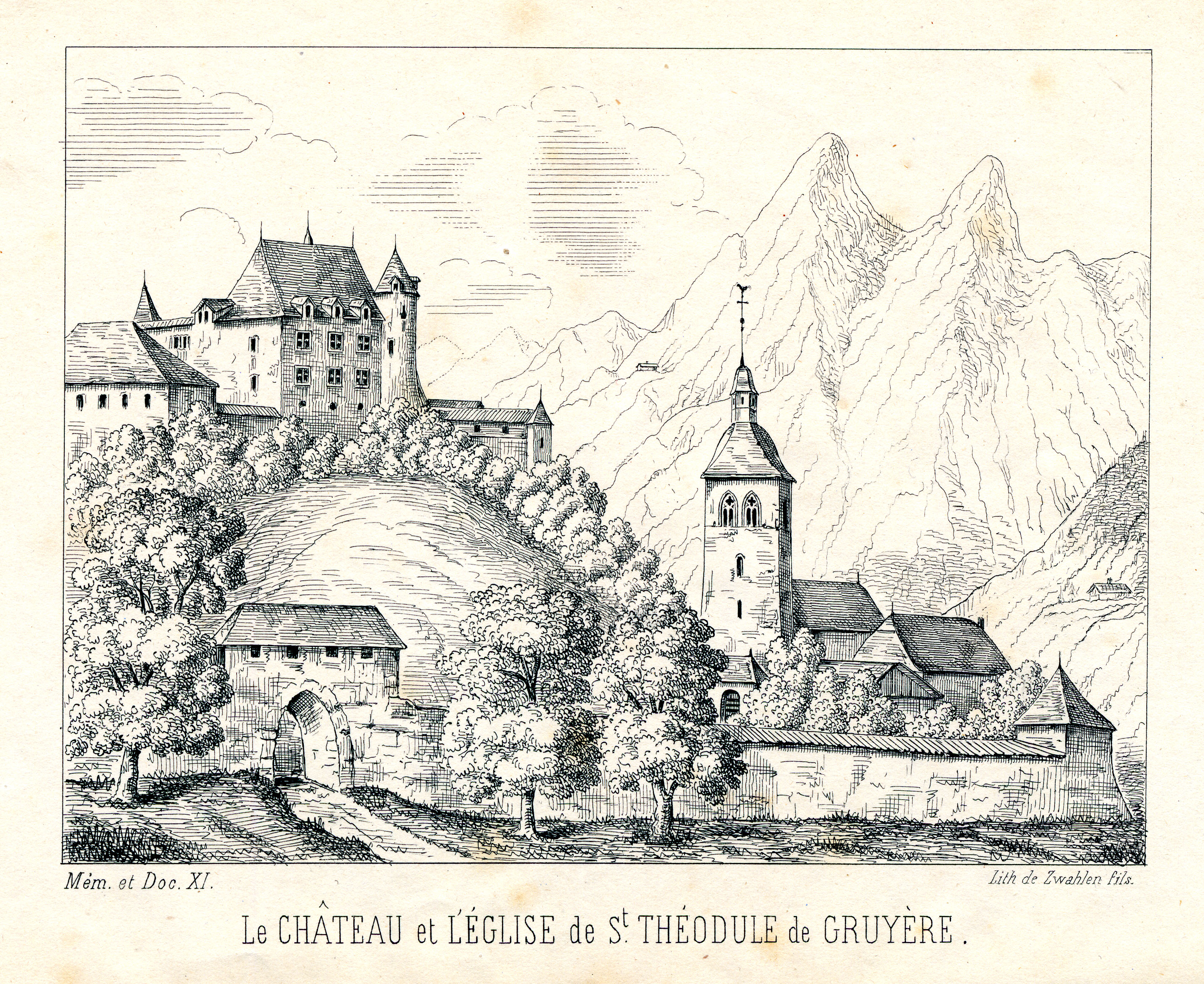 château et église de Gruyère