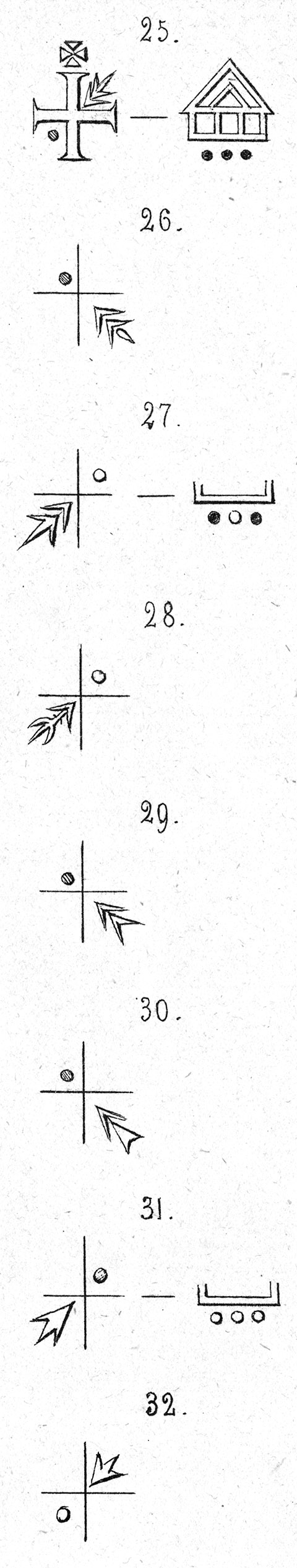 monnaies à temple avec lettres gothiques