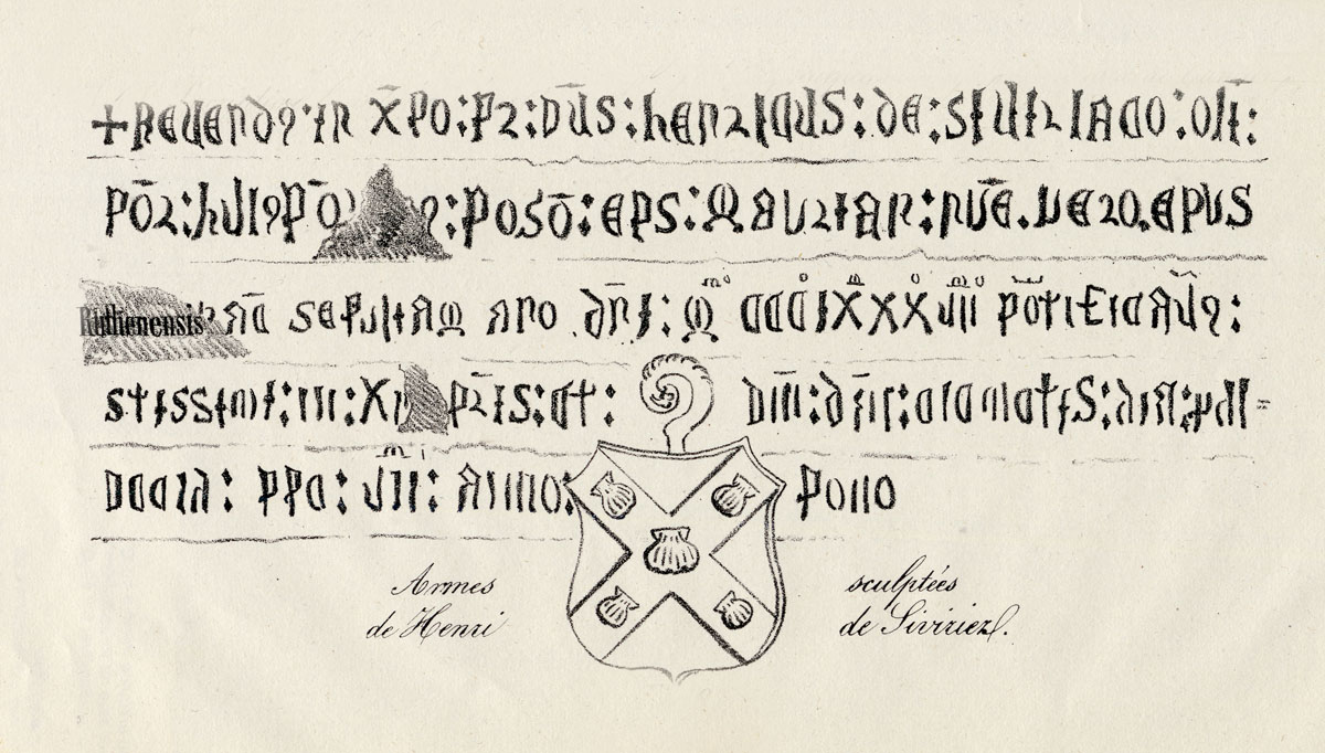 inscription sur le monument