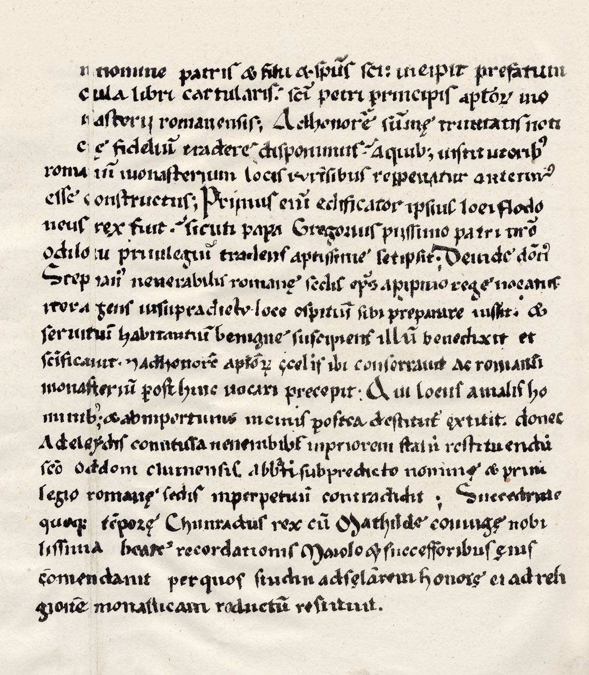 une page du Cartulaire