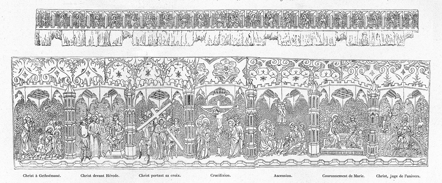Antépendium avec sa bordure