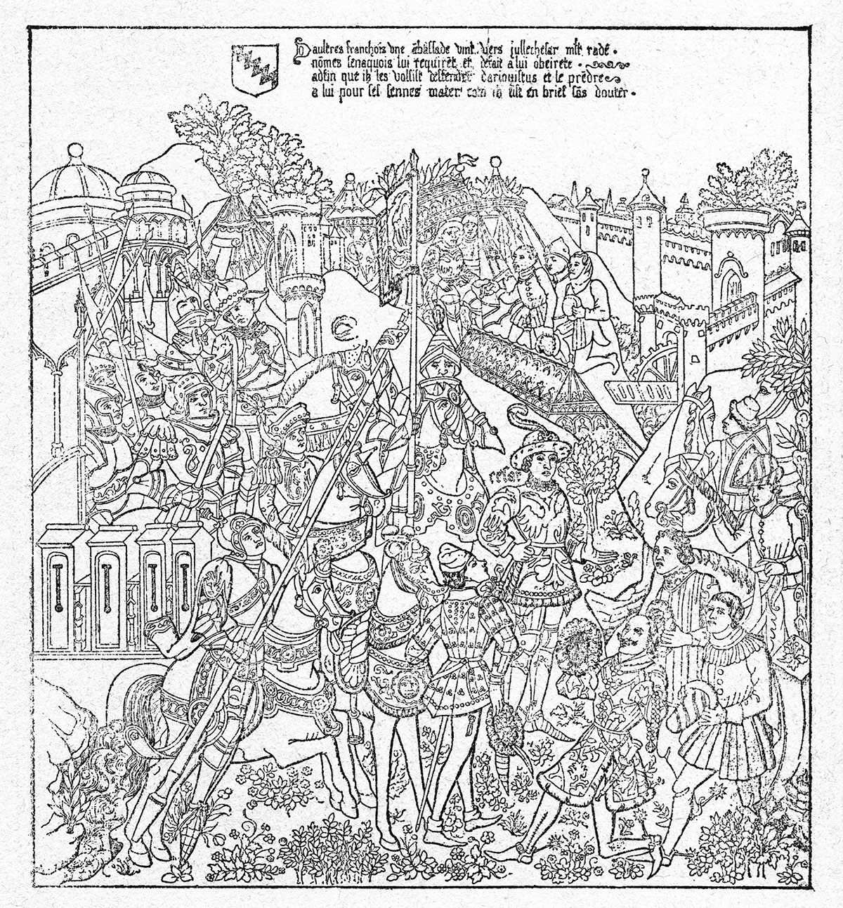 b. Réception des envoyés gaulois.