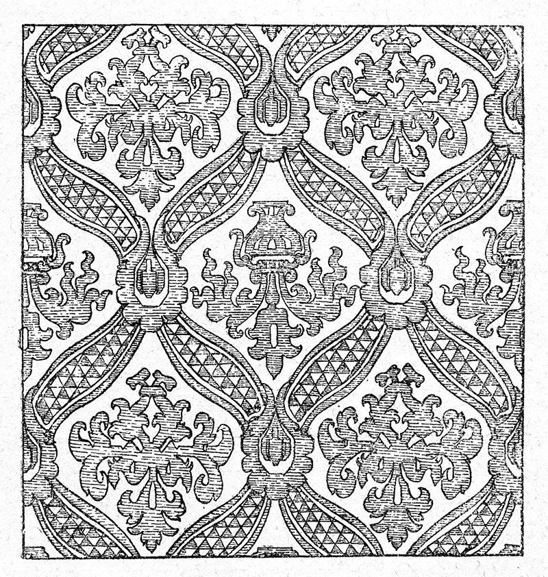 Ornement de velours.