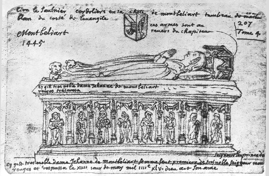 Tombeau de Jeanne de Montbéliard, à Lons-le-Saunier