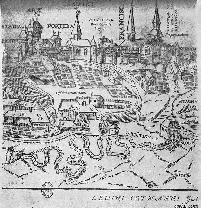 Vue de Nozeroy, d’après gilbert Cousin