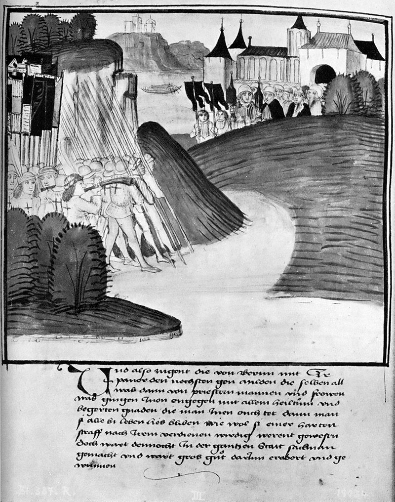 Arrivée des Bernois à Moudon,