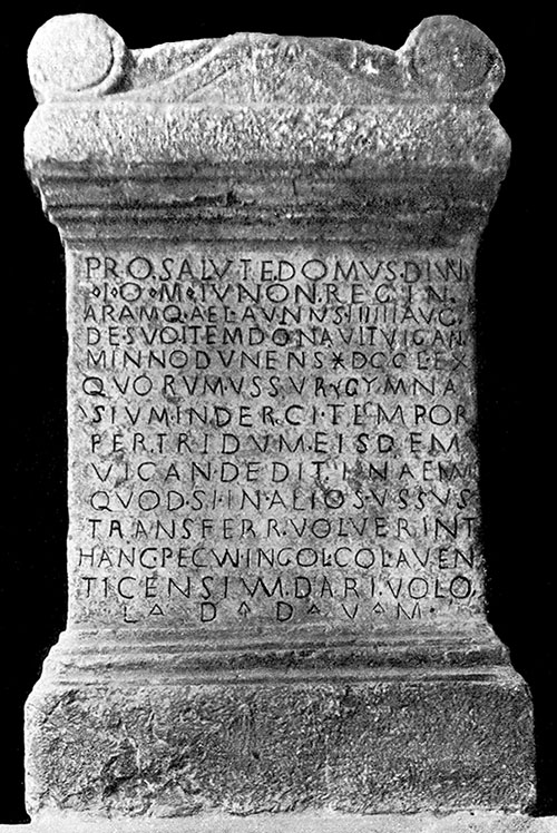 L’autel votif romain