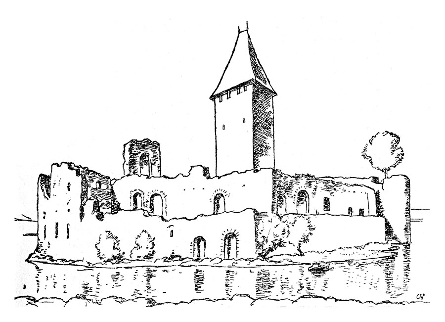 Le château d’Ouchy vers 1670-1680.