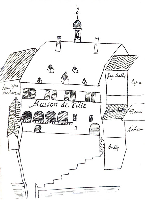 L'Hôtel-de-Ville de la Palud en 1674