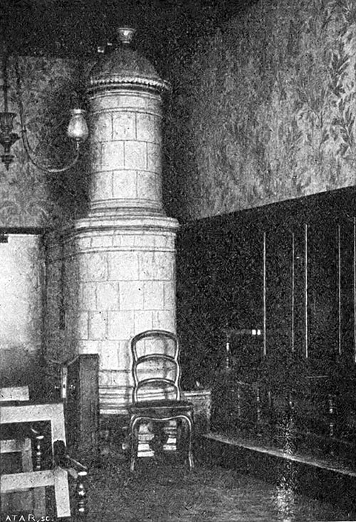 Le poêle de la salle du Conseil communal