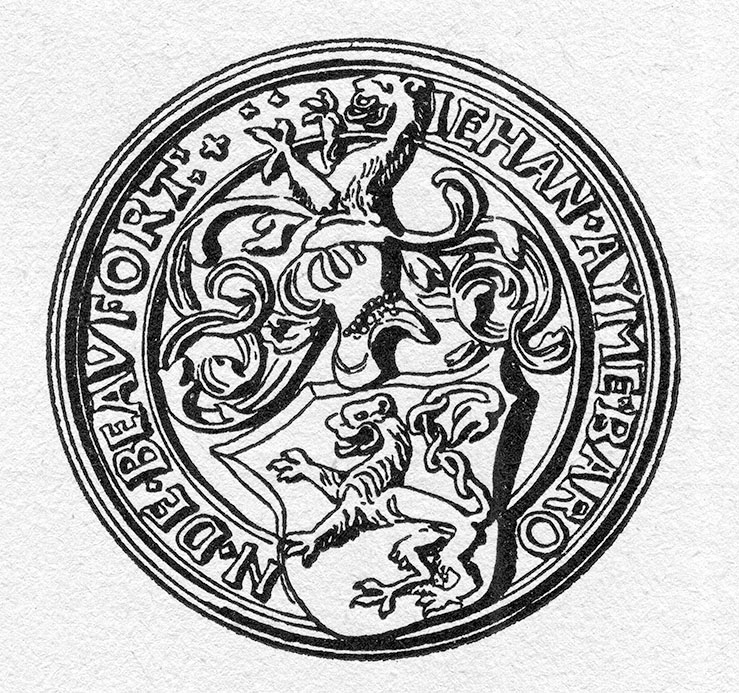 Sceau de Jehan Aymé baron de Beaufort