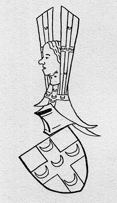 le blason peint dans l’Armorial de Gelre