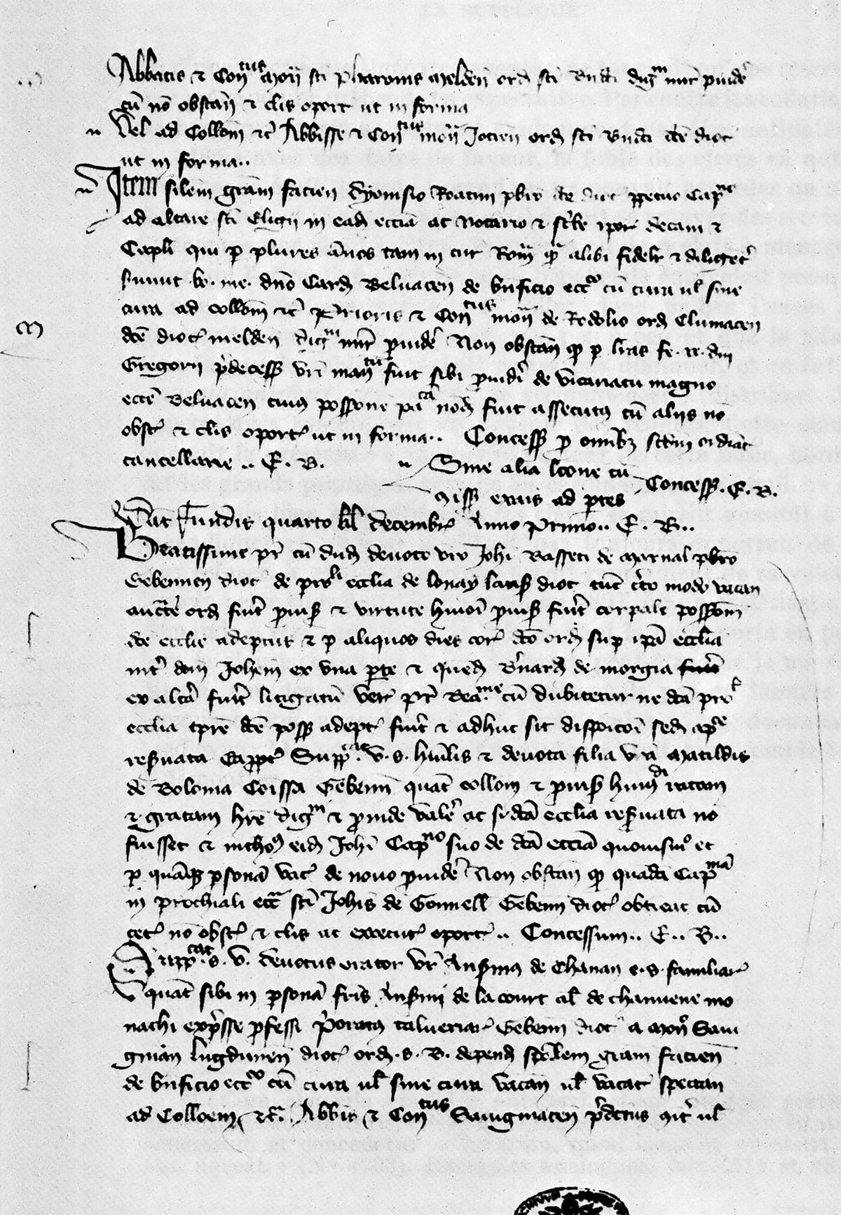 Page d’un manuscrit de suppliques